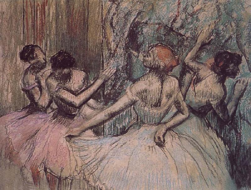 Edgar Degas Dance behind the curtain oil painting image